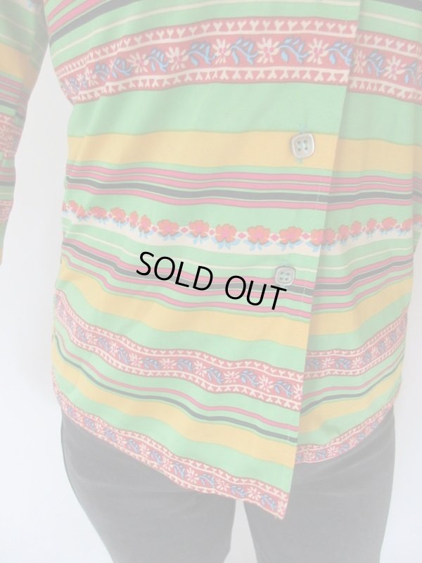 画像8: 【唯一無二の存在*】鮮やか配色のボーダー柄シャツ