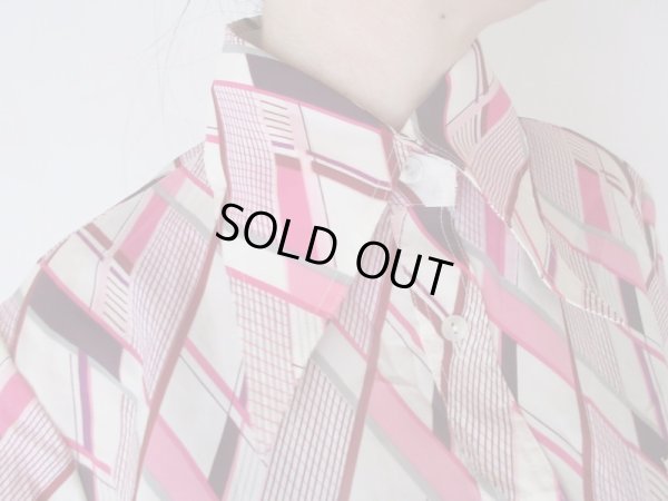 画像7: 【この襟の形が好き*】ゆったりサイズ*美襟海外vintageシャツ