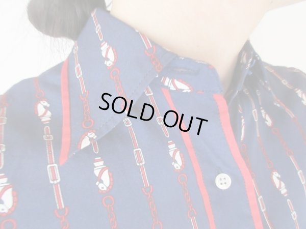 画像6: 【褪せない定番配色*】馬柄トリコロールシャツ