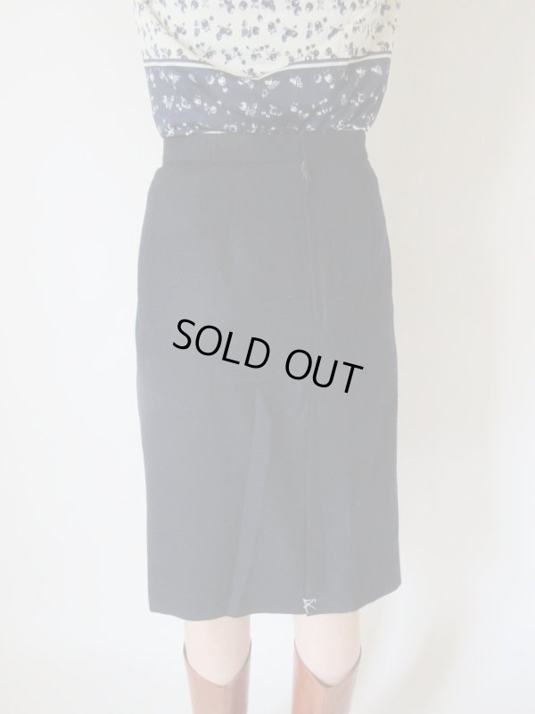 画像6: 【Deadstock*】フロントボタンのネイビースカート