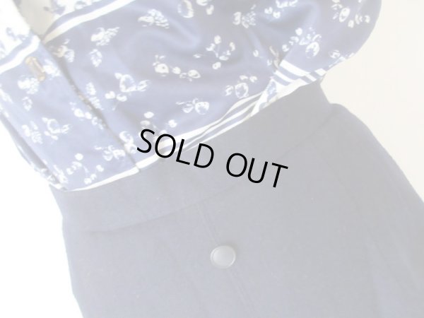 画像7: 【Deadstock*】フロントボタンのネイビースカート