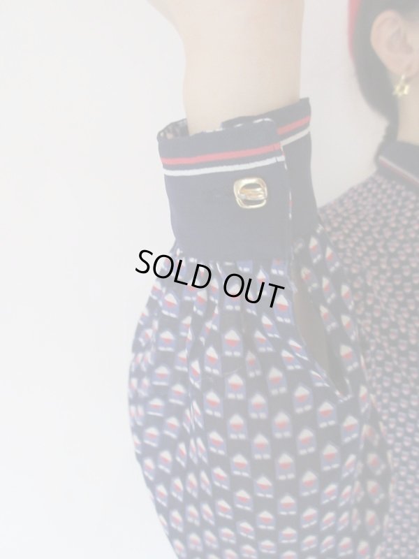 画像6: 【褪せない定番配色*】ゆったりsize*トリコロール配色の切替シャツ