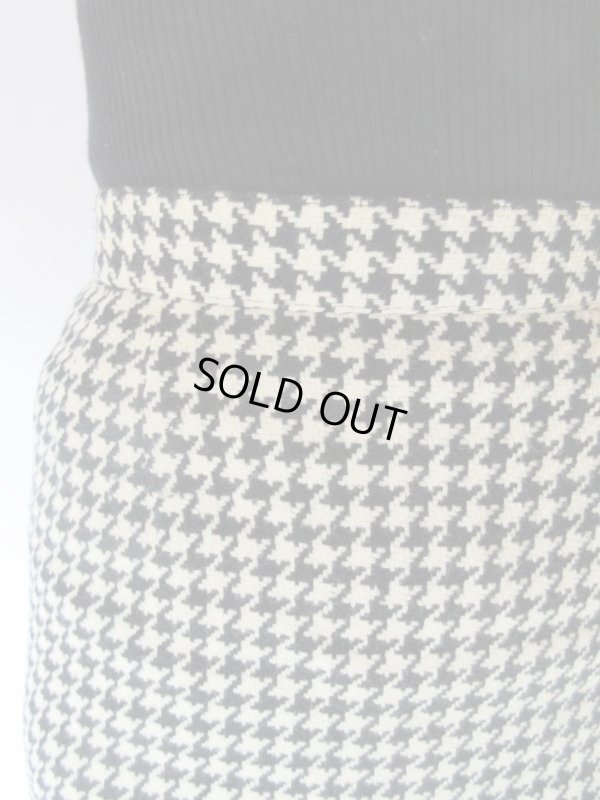 画像7: 【永遠の人気柄*】ｗ６６ｃｍ*美シルエットの千鳥柄スカート