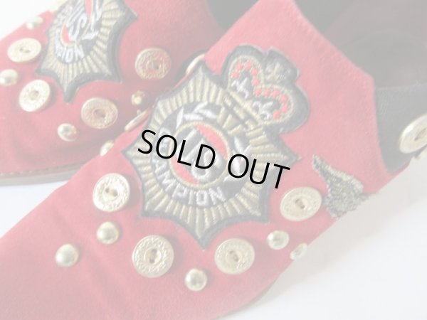 画像4: 【赤の生命力*】ITALY*バックスキンの80'sシューズ