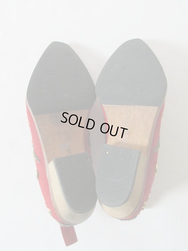 画像7: 【赤の生命力*】ITALY*バックスキンの80'sシューズ