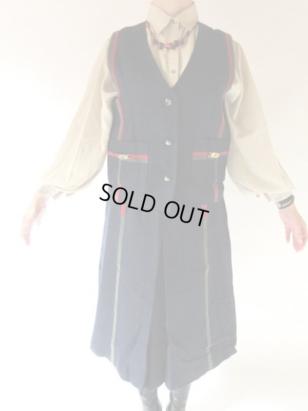 画像4: 【異素材の2色ライン*】ミカレディー*クラシカルセットアップ