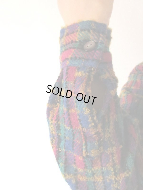 画像8: 【近くで見てほしい*】ループヤーンのチェックシャツ