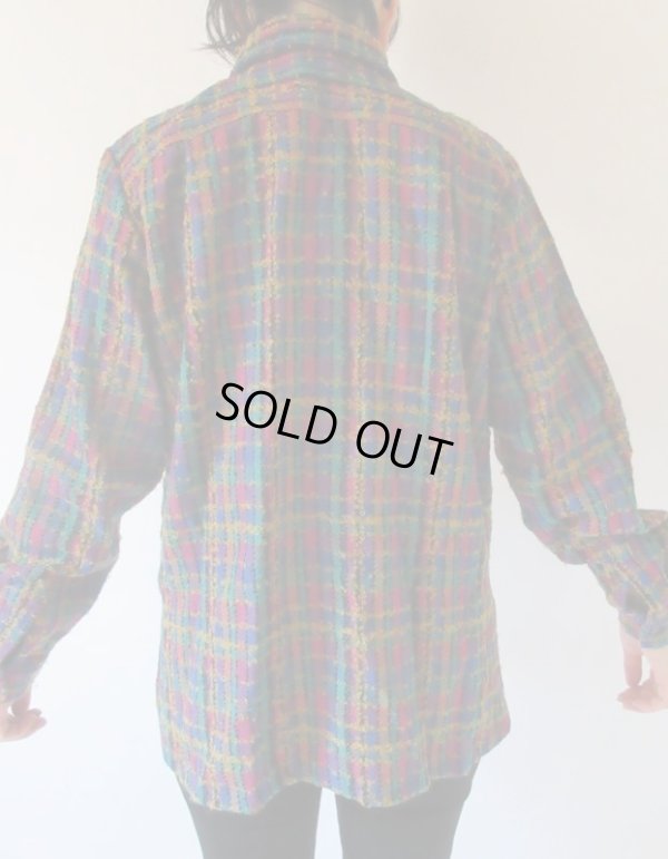 画像5: 【近くで見てほしい*】ループヤーンのチェックシャツ