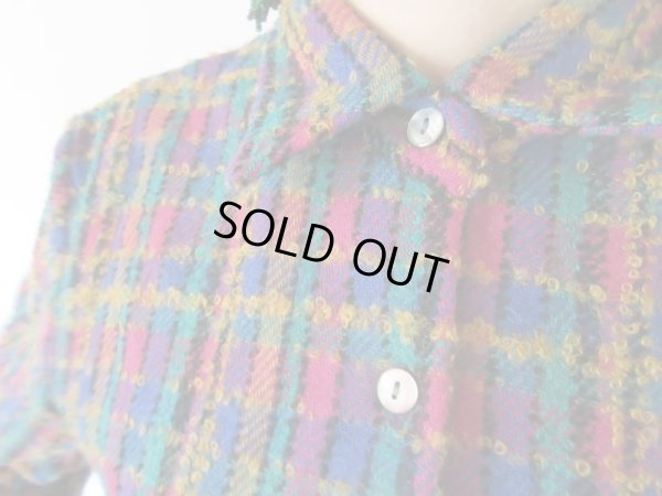 画像7: 【近くで見てほしい*】ループヤーンのチェックシャツ