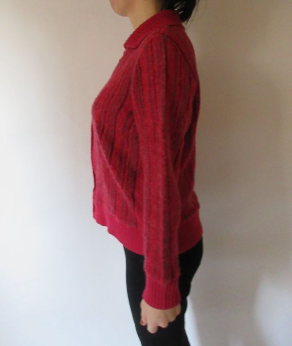 画像4: 【カジュアルにも強い*】ループヤーンのジッパーニット