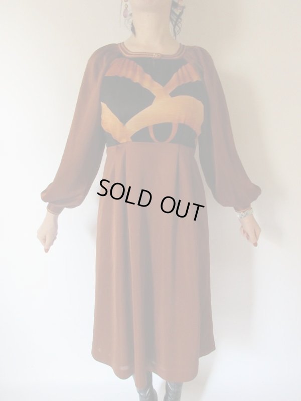 画像3: 【圧倒的存在感*】ステッチ装飾ワンピース