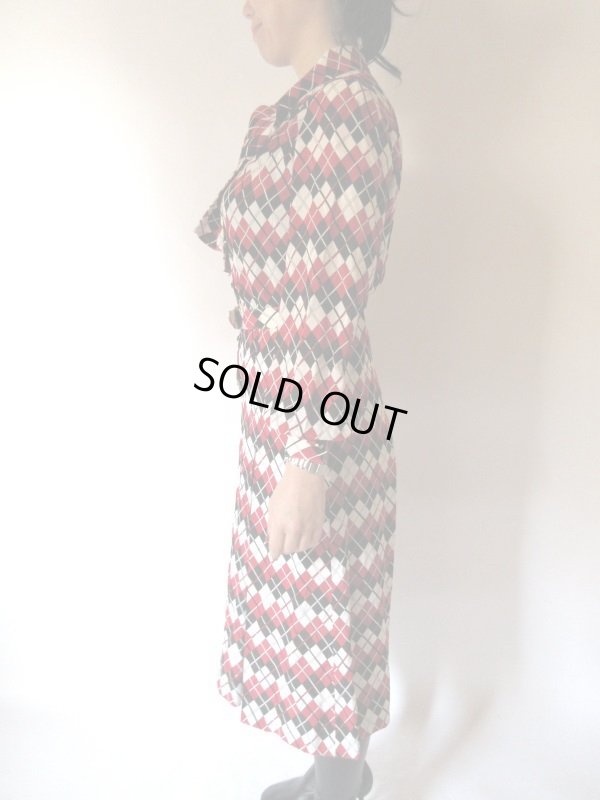 画像4: 【クラシカルで華やか*】お仕立て品*ボウタイワンピース