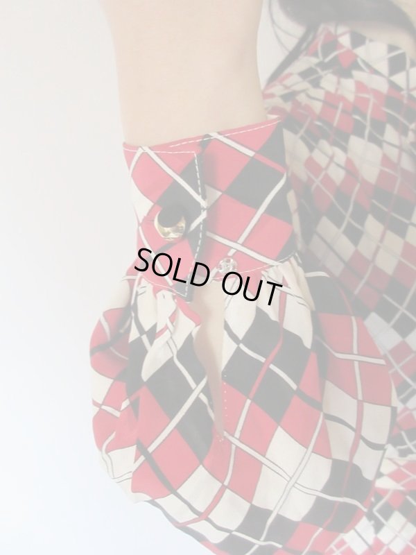 画像8: 【クラシカルで華やか*】お仕立て品*ボウタイワンピース