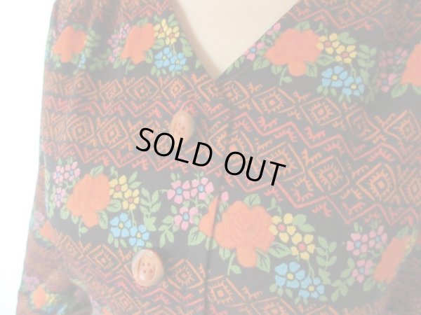 画像5: 【纏う存在感*】レトロフラワーのボーダーワンピース