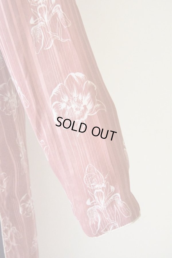 画像9: お仕立て品*異素材切り替えのマキシワンピース