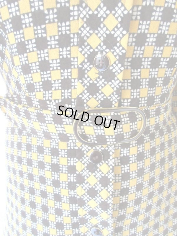 画像7: 【フロント全開着用OK*】モダンスクエアワンピース