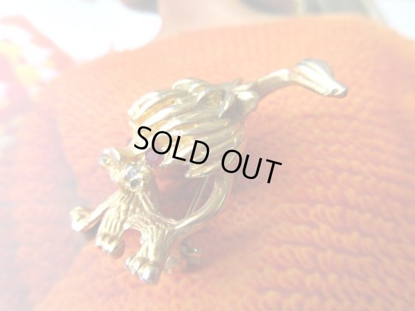 画像4: 【小さくても存在感大*】赤目キラリ*ワンコブローチ