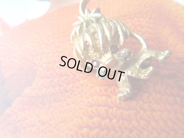 画像3: 【小さくても存在感大*】赤目キラリ*ワンコブローチ