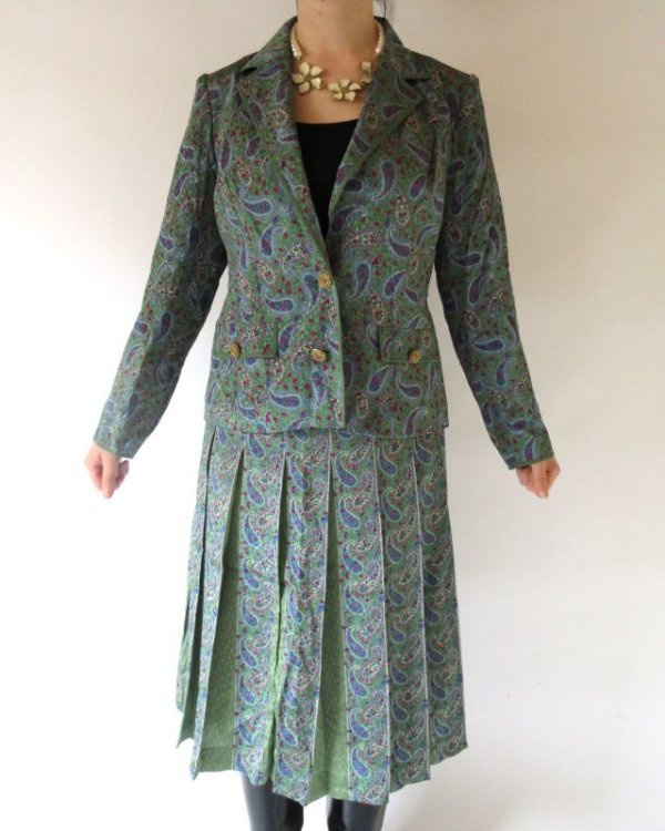 画像3: 【細部に宿るこだわり*】ペイズリー柄セットアップ