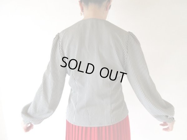 画像5: 【この１着で大人顔*】モノトーンストライプブラウス