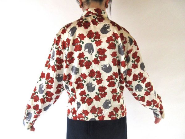 画像6: 【ゆったりsize*】バラと踊る貴婦人柄ブラウス