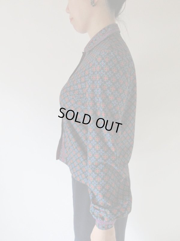 画像4: 【自慢の鮮やか配色*】レトロ配色の柄シャツ