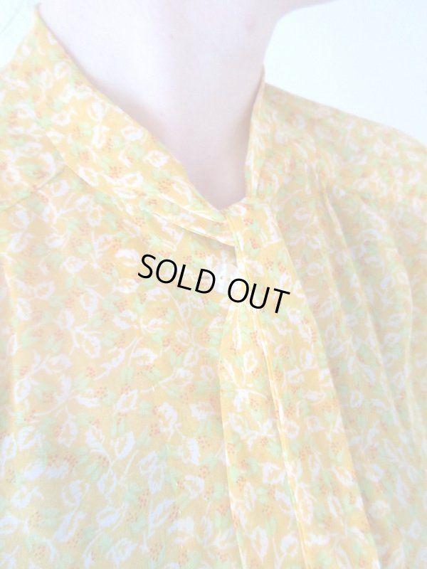 画像7: 【軽やかに大人レトロ*】シフォンのボウタイブラウス