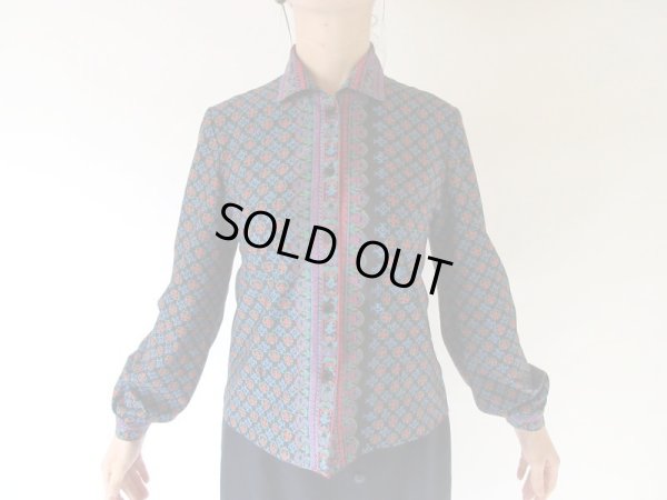 画像3: 【自慢の鮮やか配色*】レトロ配色の柄シャツ