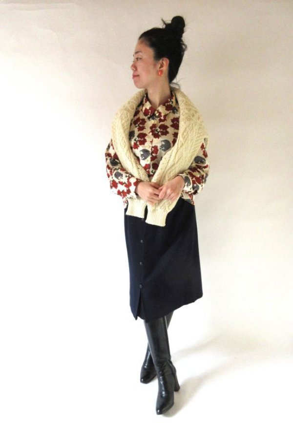 画像3: 【ゆったりsize*】バラと踊る貴婦人柄ブラウス