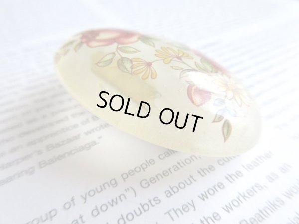 画像4: 【艶っぽさにグッときたら*】未使用*クラシカルフラワーブローチB