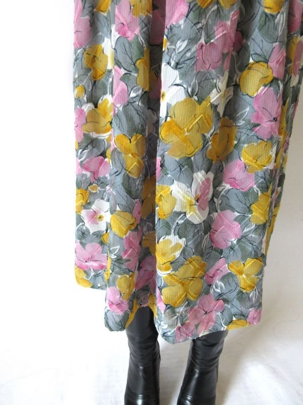 画像6: 【おとなっぽパフスリーブ*】アートフラワーワンピース