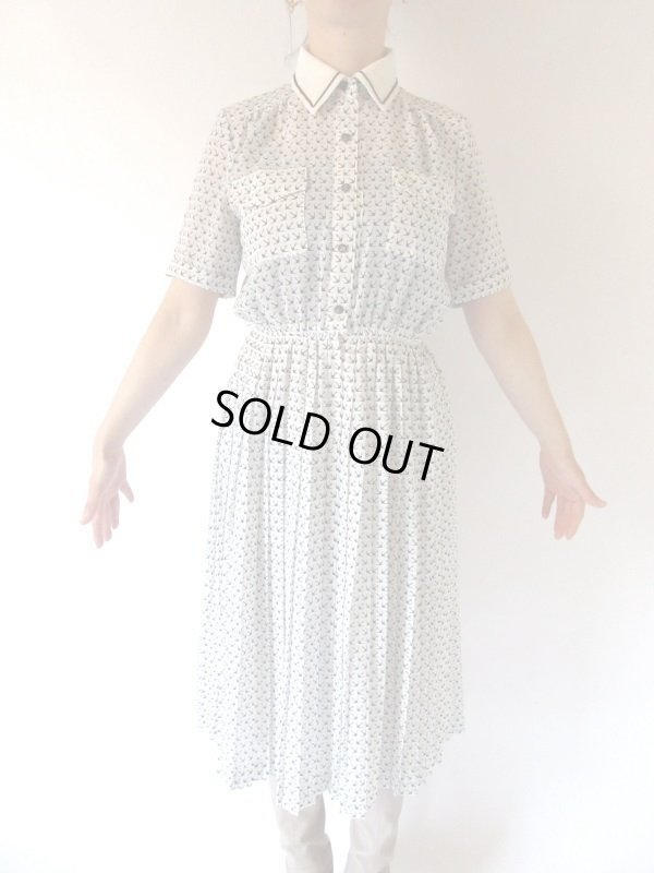 画像4: 【褪せないマリン*】二重襟のイカリ柄ワンピース