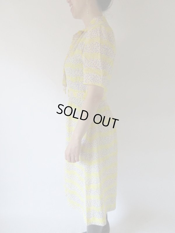 画像6: 【色使いにきゅん*】小花と水玉のワンピース