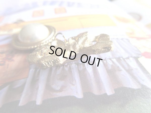 画像4: 【お行儀の良さが自慢です*】未使用*ゆらりリボンブローチ