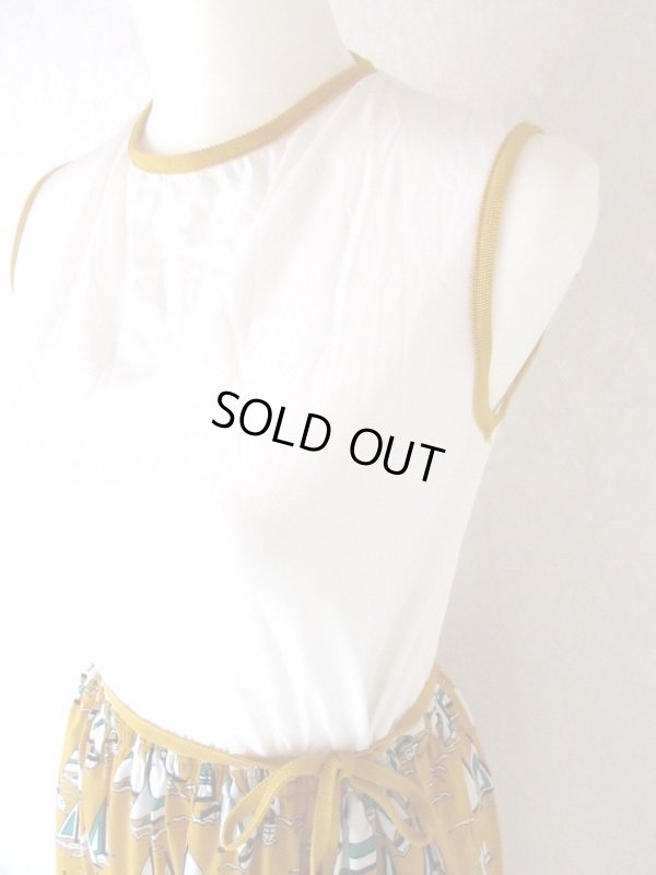 画像4: 【色褪せないマリンルック*】ヨット柄ワンピース