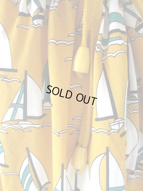 画像5: 【色褪せないマリンルック*】ヨット柄ワンピース