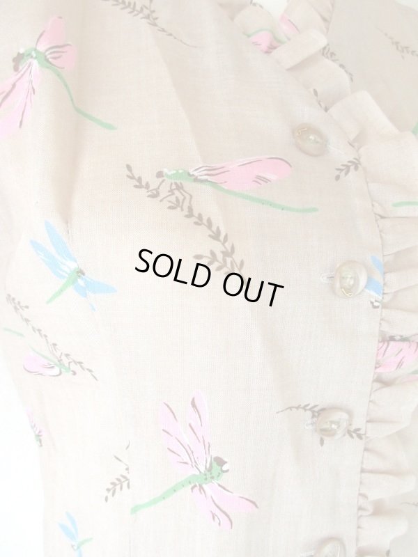 画像5: 【一目ぼれでした*】お仕立て品*トンボ柄の夏ブラウス