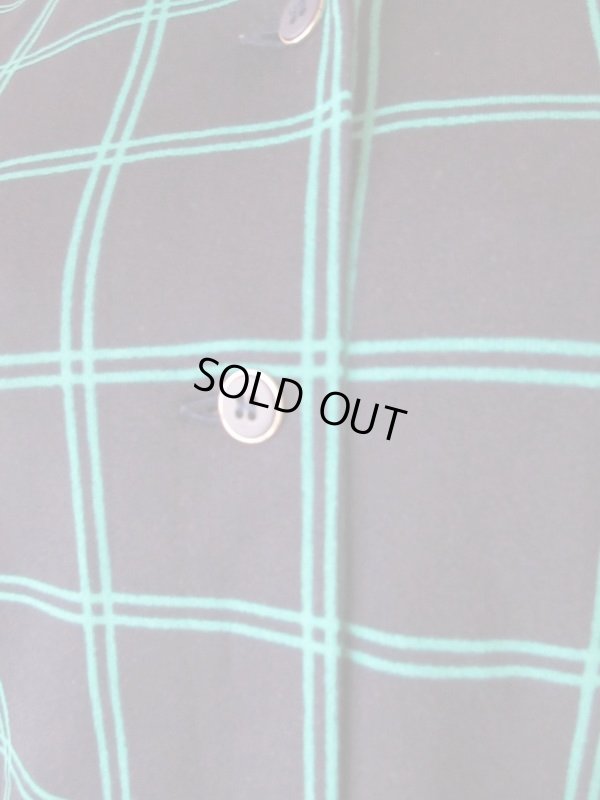 画像8: 【羽織ってジレ風にも*】ネイビー×グリーンラインワンピース