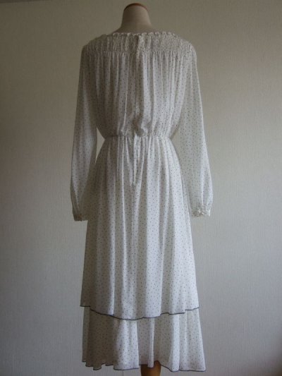 画像3: ミニドット柄エレガントドレス