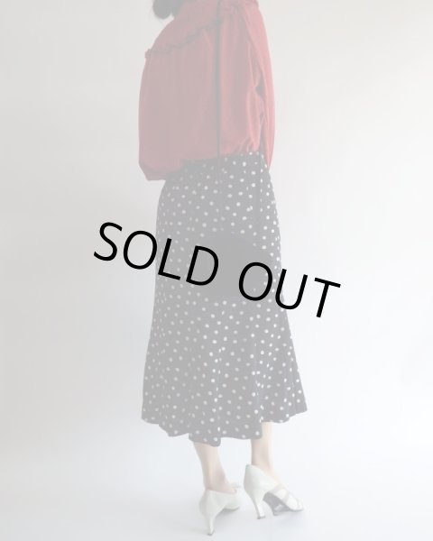 画像5: ★黒×白水玉ちゃんスカート (5)