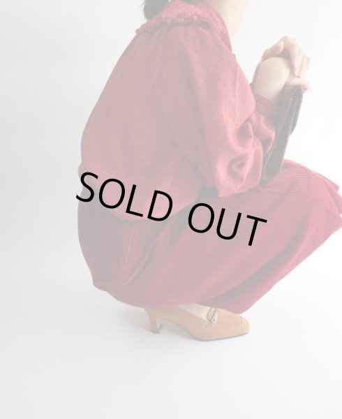 画像3: ★棒タイリボンのドット柄ブラウス (3)