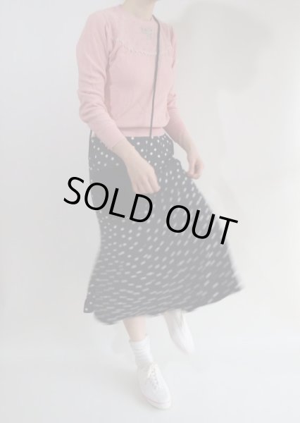 画像2: ★黒×白水玉ちゃんスカート (2)