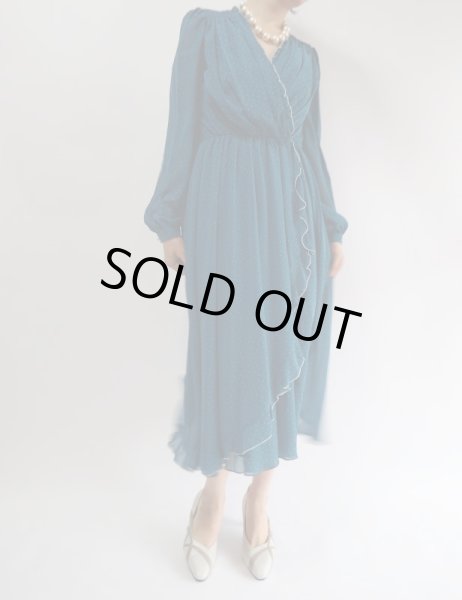 画像2: ★立体ドットエレガントフレアーワンピース (2)