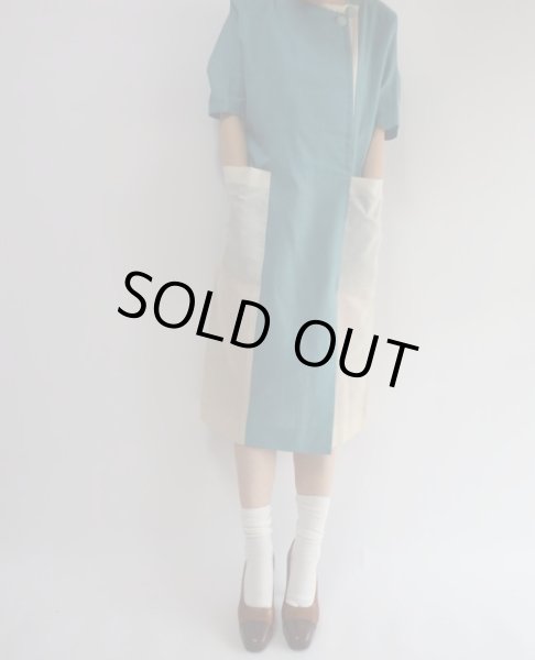 画像3: ★６０'sスタイルなバイカラーワンピ (3)