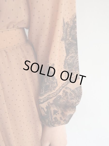 画像5: ★お家と馬車にミニドット柄ワンピ (5)