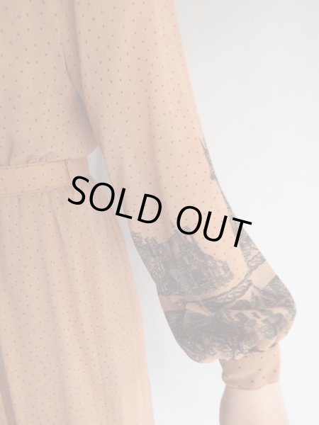 画像6: ★お家と馬車にミニドット柄ワンピ (6)