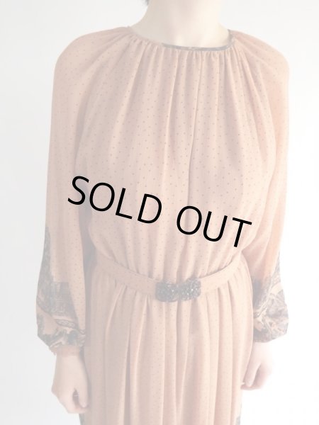 画像3: ★お家と馬車にミニドット柄ワンピ (3)