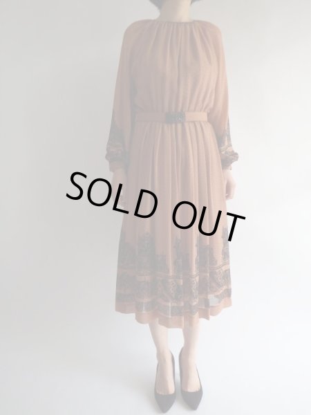 画像2: ★お家と馬車にミニドット柄ワンピ (2)