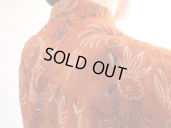 画像4: ★鳥さんとお花の柄トップス(ゆったりOK♪) (4)