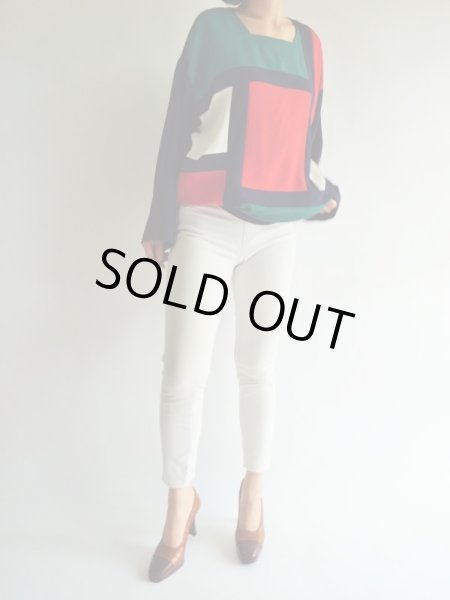 画像2: ★ブロッキングデザイントップス (2)